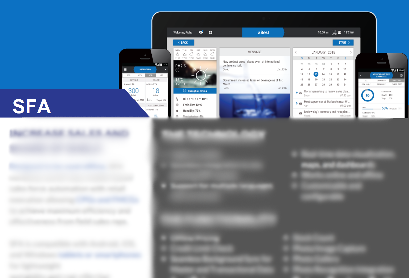 SFA product sheer preview shot