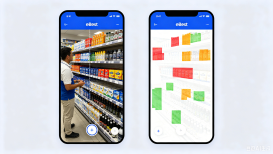 AI-powered SFA software dashboard showing perfect store execution score and shelf analysis for CPG field sales team