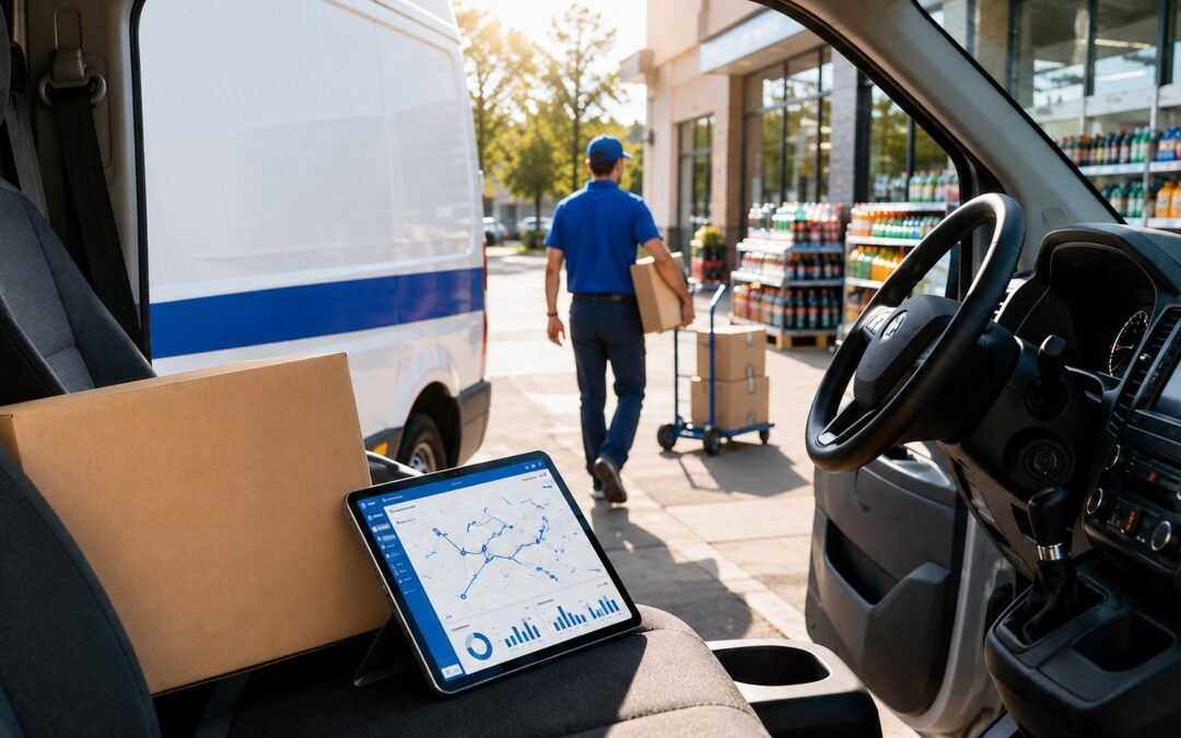 Direct store delivery for CPG — DSD delivery van with route planning tablet