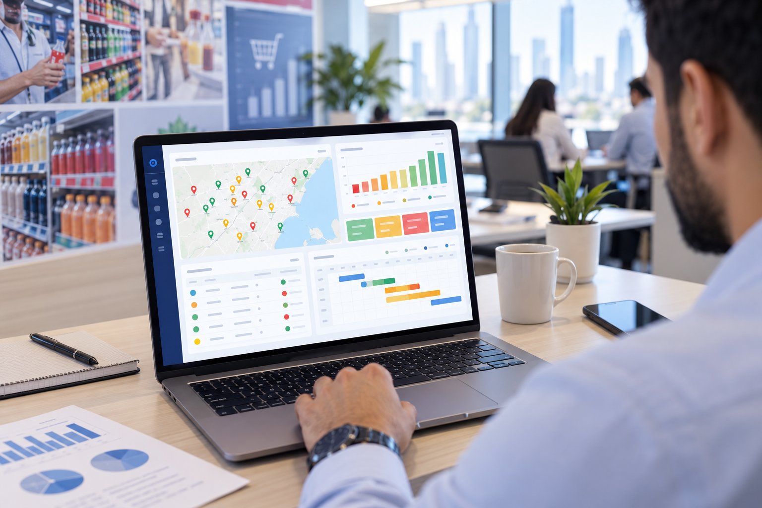 AI agents for trade promotion optimization dashboard showing predicted promo lift across store clusters